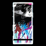 Coque Sony Xperia P Graffiti style femme