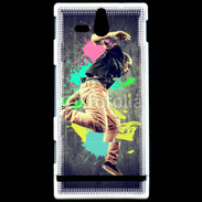 Coque SONY Xperia U Danseur rétro style