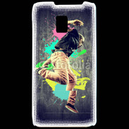 Coque LG P990 Danseur rétro style