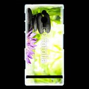 Coque Sony Xperia P Fleur de lotus