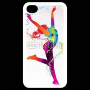 Coque iPhone 4 / iPhone 4S Danseuse en couleur