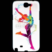 Coque Samsung Galaxy Note 2 Danseuse en couleur