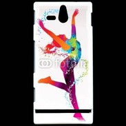 Coque SONY Xperia U Danseuse en couleur