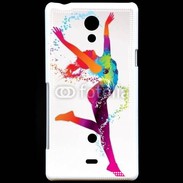 Coque Sony Xperia T Danseuse en couleur