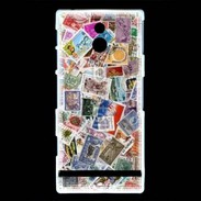 Coque Sony Xperia P Patchwork de timbres