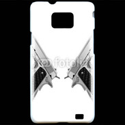 Coque Samsung Galaxy S2 Double flingue