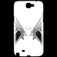 Coque Samsung Galaxy Note 2 Double flingue