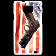 Coque Samsung Galaxy S2 Pistolet USA