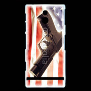 Coque Sony Xperia P Pistolet USA