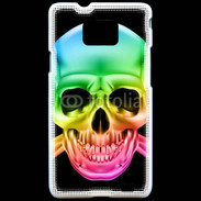 Coque Samsung Galaxy S2 Tête de mort couleur