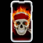 Coque Samsung ACE S5830 Tête de mort en flamme