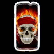 Coque Samsung Galaxy S3 Tête de mort en flamme