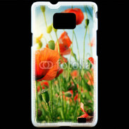 Coque Samsung Galaxy S2 Champs de coquelicots
