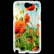 Coque Samsung Galaxy Note 2 Champs de coquelicots
