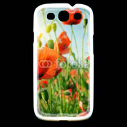 Coque Samsung Galaxy S3 Champs de coquelicots