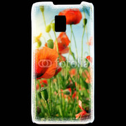 Coque LG P990 Champs de coquelicots