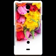 Coque Sony Xperia T Bouquet de fleurs