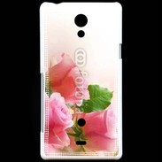 Coque Sony Xperia T Belle rose 2