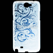 Coque Samsung Galaxy Note 2 Fond tribal bleu
