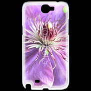 Coque Samsung Galaxy Note 2 fleur mauve