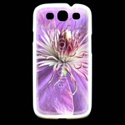 Coque Samsung Galaxy S3 fleur mauve