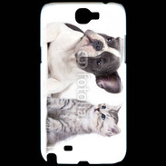 Coque Samsung Galaxy Note 2 Duo chien et chat