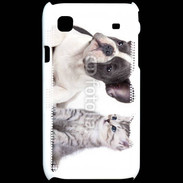 Coque Samsung Galaxy S Duo chien et chat