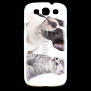 Coque Samsung Galaxy S3 Duo chien et chat