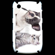 Coque Black Berry 8520 Duo chien et chat
