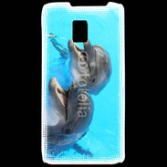 Coque LG P990 Duo de dauphins