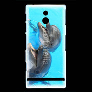Coque Sony Xperia P Duo de dauphins