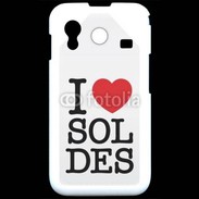 Coque Samsung ACE S5830 J'aime les soldes