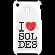 Coque iPhone 3G / 3GS J'aime les soldes
