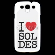 Coque Samsung Galaxy S3 J'aime les soldes