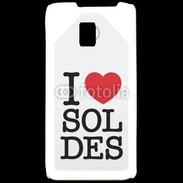 Coque LG P990 J'aime les soldes