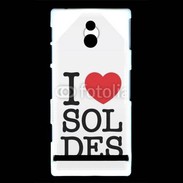 Coque Sony Xperia P J'aime les soldes