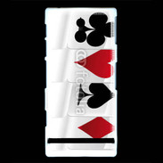 Coque Sony Xperia P Carte de poker 2