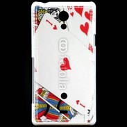 Coque Sony Xperia T As de coeur
