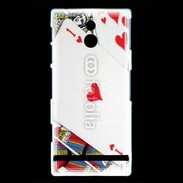 Coque Sony Xperia P As de coeur