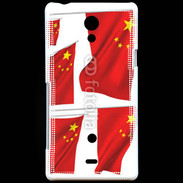Coque Sony Xperia T drapeau Chinois