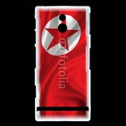 Coque Sony Xperia P Drapeau Corée du Nord