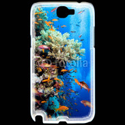Coque Samsung Galaxy Note 2 Poisson et corail