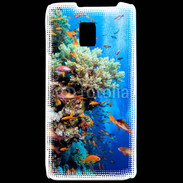 Coque LG P990 Poisson et corail