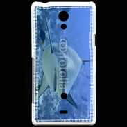 Coque Sony Xperia T Requin blanc