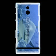 Coque Sony Xperia P Requin blanc