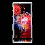 Coque Sony Xperia P Feu d'artifice