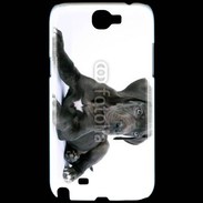 Coque Samsung Galaxy Note 2 Dogue allemand noir
