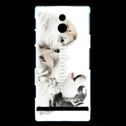 Coque Sony Xperia P Trio de chiots
