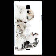 Coque Sony Xperia T Trio de chiots