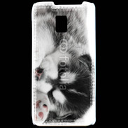 Coque LG P990 Chiot Husky